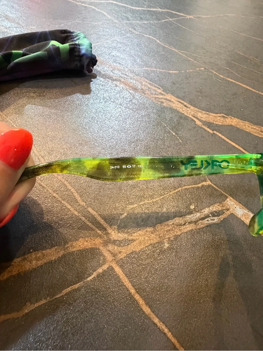 Oakley Frogskins Green Acid Tortoise with Violet Iridium
